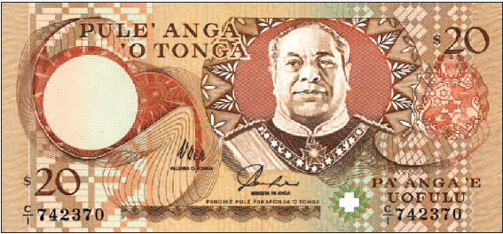 Introduction of the <b>20 Pa'anga</b> note