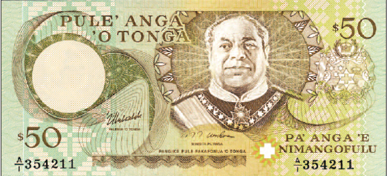 Introduction of <b>50 Pa'anga</b> note