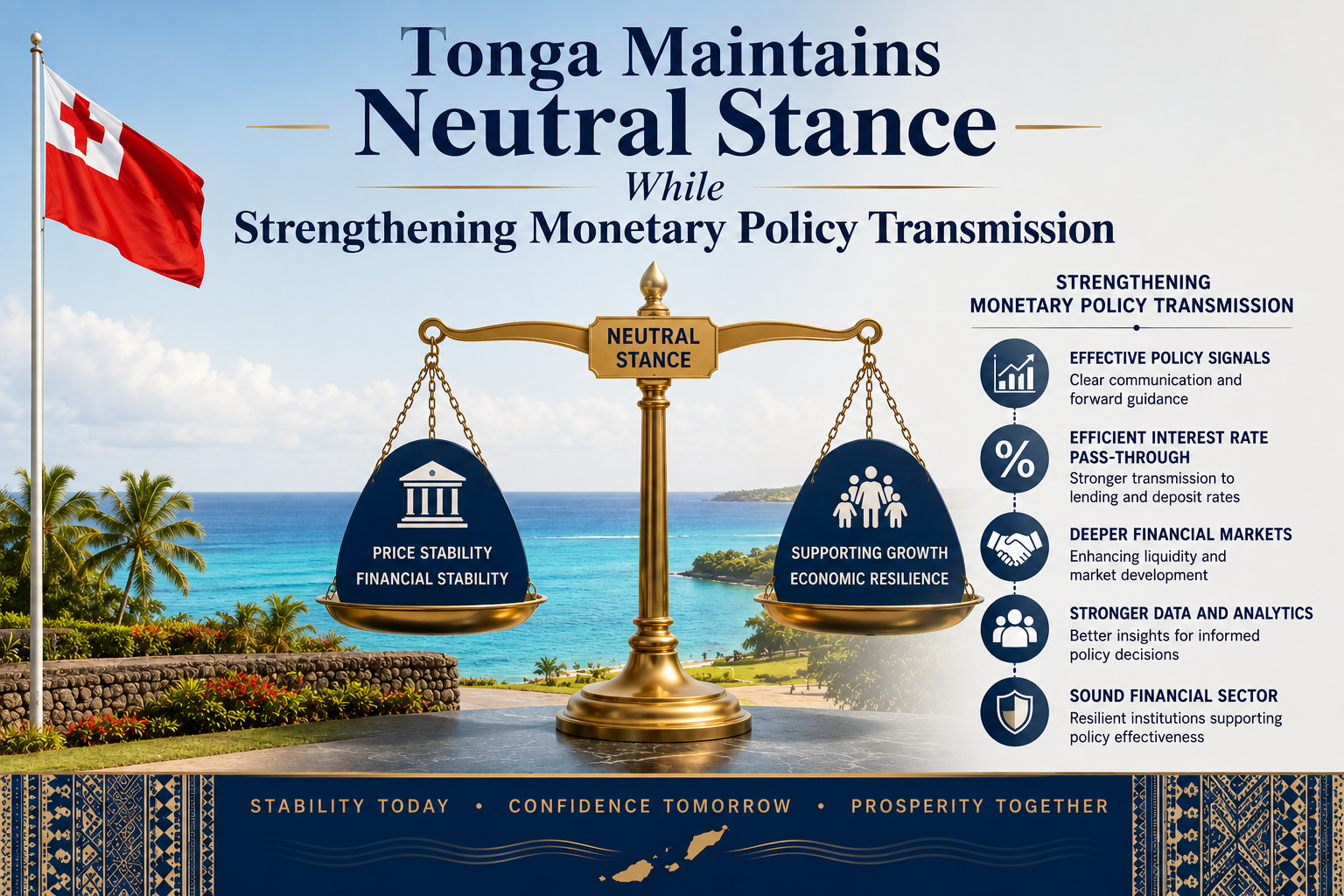 Public Notice: Tonga Maintains Neutral Stance While Strengthening Monetary Policy Transmission